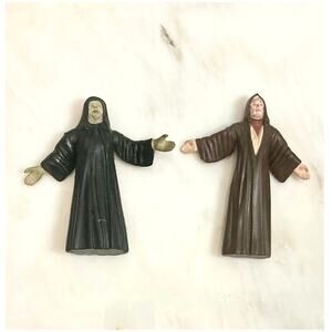 Star Wars Bend-Ems Action Figures, Just Toys 1993, Emperor Palpatine, Obi-Wan